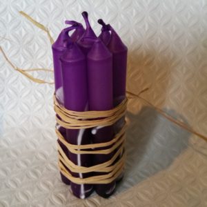 Purple splash 100mm candles